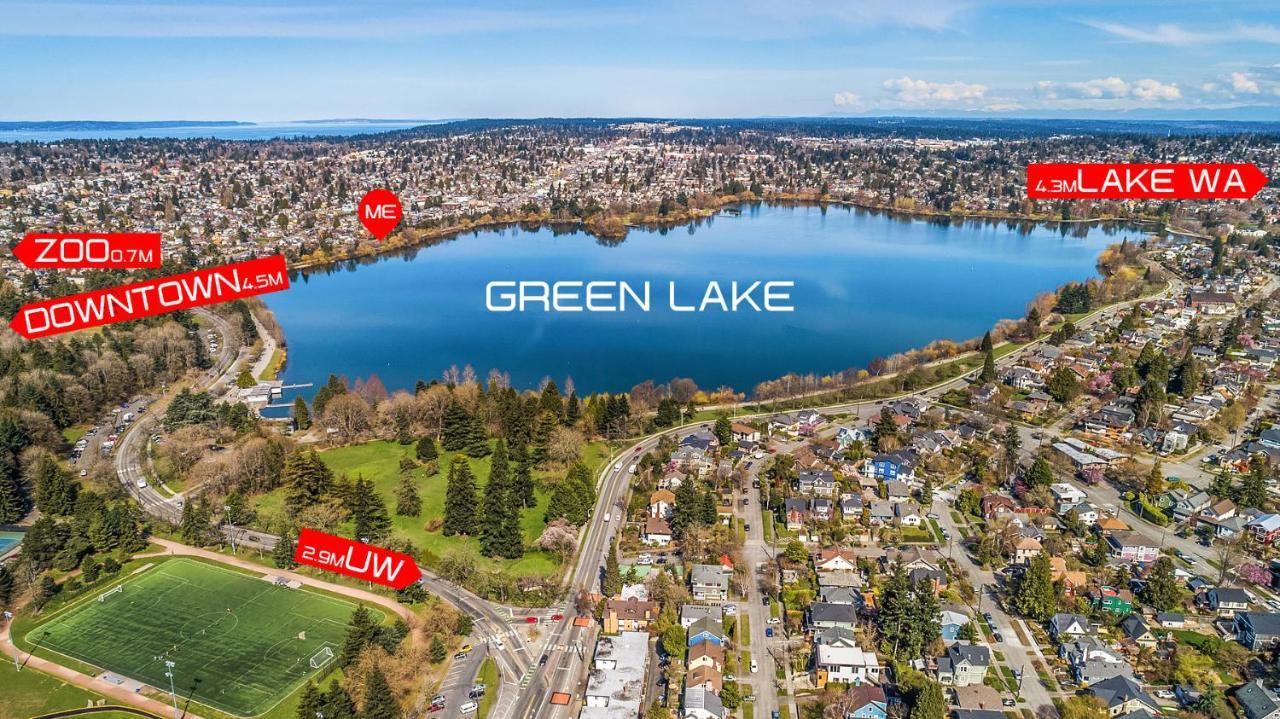 Green Lake 1St Line Home A With Central Air Conditioners Seattle Dış mekan fotoğraf